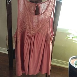 Blush sleeveless top